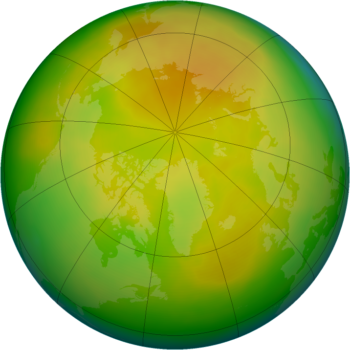 Arctic ozone map for May 2006